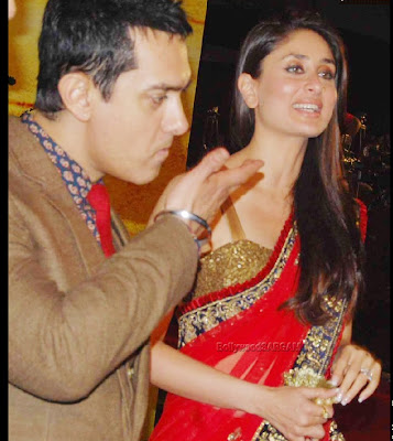 Latest Bollywood Actor Aamir Khan Wallpaper Images Scenes with Kareena Kapoor 2010