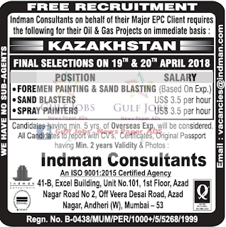 Oil & Gas Projects JObs for Kazakhstan - Free Recruitment