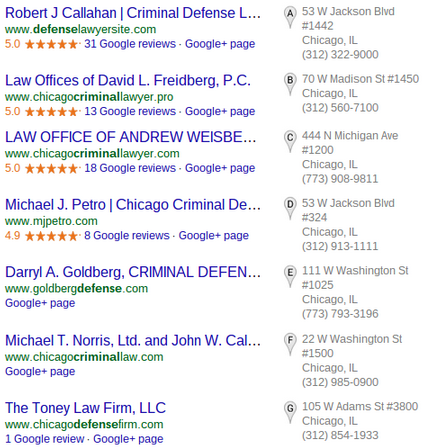 Google Local Listing Pack Spam