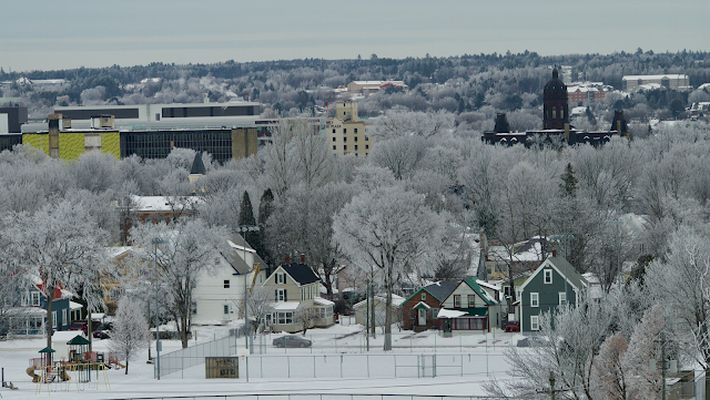 Frozen fog in Fredericton, New Brunswick