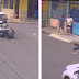 VÍDEO: Homem é arremessado de moto após colidir em cruzamento na zona Norte