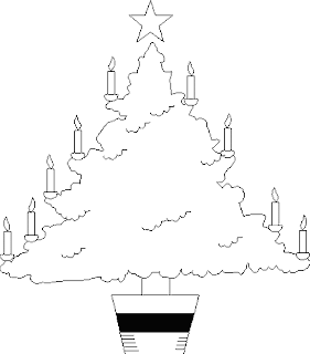 Printable Christmas Tree Coloring Pages