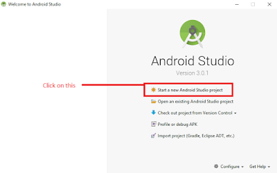 Start a new Android Studio project