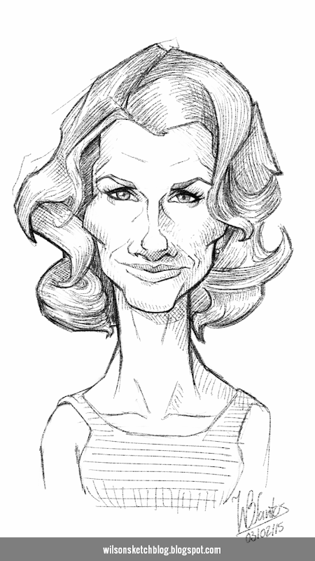 Caricature of Bridget Moynahan.