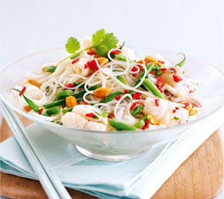 peanut, squid and noodle salad