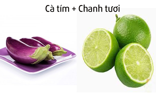 Công thức trị nám từ cà tím và chanh tươi