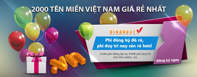 VinaHost - Nhà cung cấp tên miền uy tín nhất Việt Nam