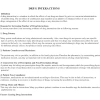 Drug interactions Notes PDF