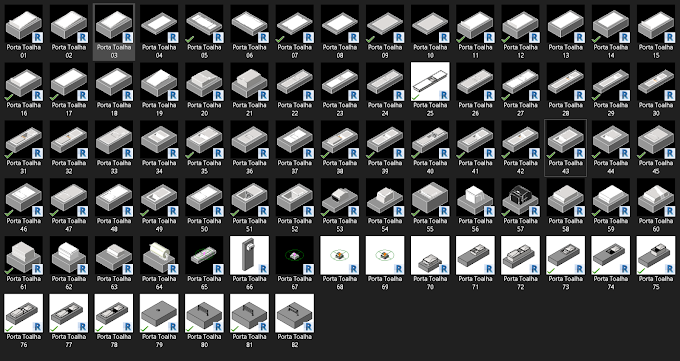 Porta toalha em Revit - Famílias Revit
