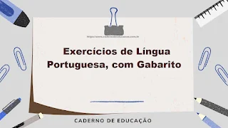 Exercícios de Língua Portuguesa, com Gabarito