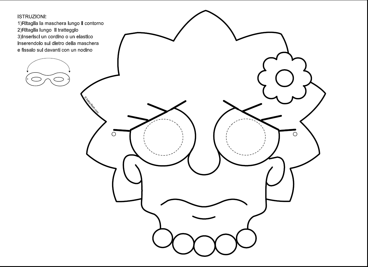 simpson para colorear