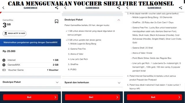 Cara Menggunakan Voucher Shellfire