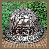 Helm Ukir Oval Pertamina Hulu Mahakam