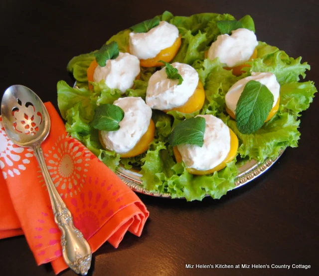 Retro Peach Salad at Miz Helen's Country Cottage