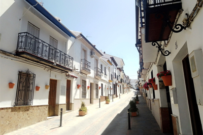 Arriate, calle Málaga, final del recorrido
