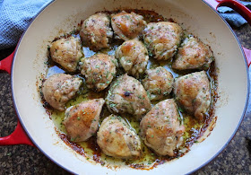 Food Lust People Love: Le Poulet à l’Estragon - Roasted Tarragon Chicken is a classic French dish of chicken roasted with tarragon. It is simple but delicious - so much more than the sum of its few parts. It is traditionally served alongside potatoes or rice. 