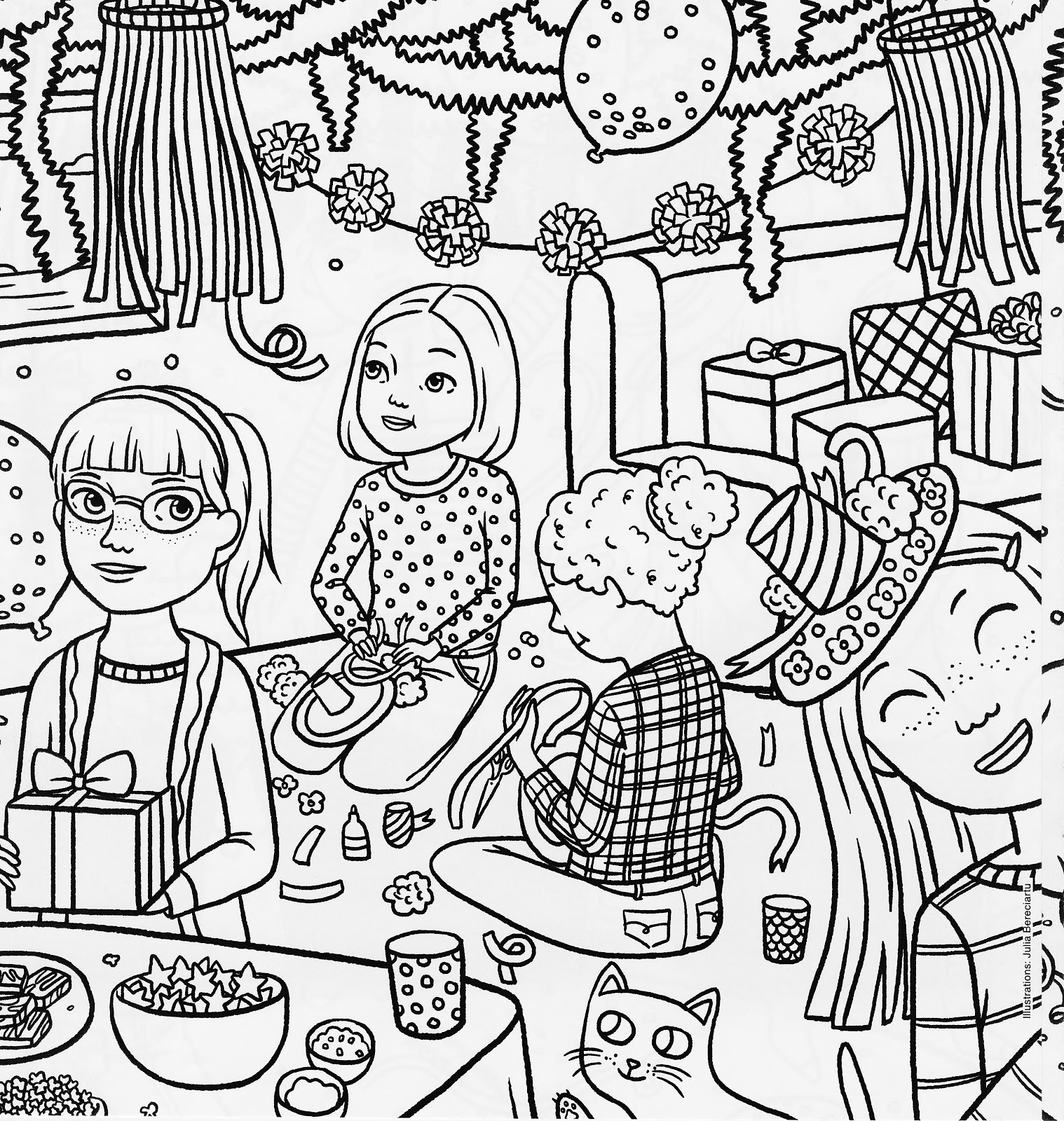 American Girl Magazine Special Birthday Coloring Page