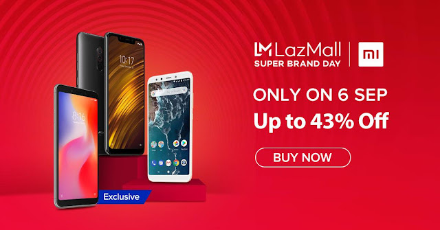 Xiaomi Sale up to 43% OFF! Only on Sep 6 at LazMall Super Brand Day