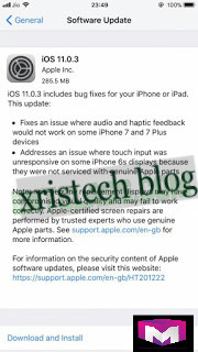 Apple Discharges iOS 11.0.3 for iPhone and iPad Gadgets