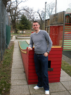 Swedish Felt minigolf course at the Askoe Wien Wasserpark in Vienna, Austria