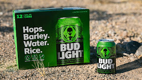 Alien-themed Bud Light cans