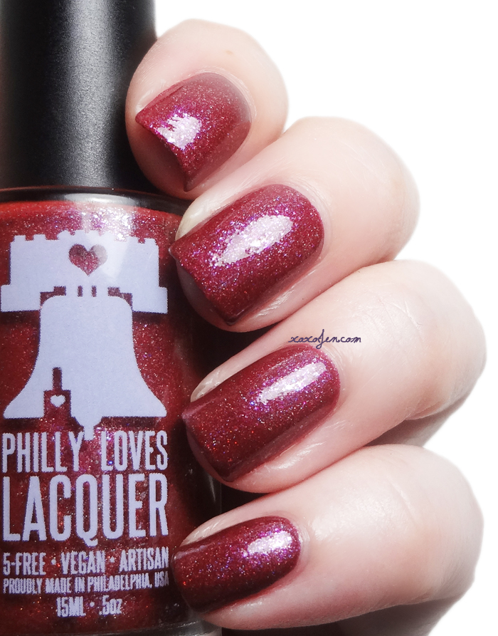 xoxoJen's swatch of Philly Loves Lacquer Fallen Ember