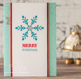 Stylish Fast and Fabulous Snowflake Merry Christmas Card made using supplies from Stampin' Up! UK.  You can get them here