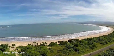 Pantai santolo garut tempat wisata laut daerah jawa barat