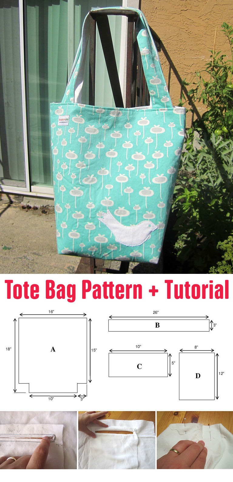 Tote Bag Pattern + Tutorial