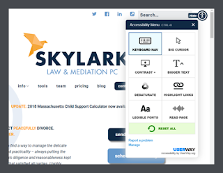 Userway App Screenshot from Skylark Website