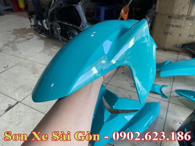 Mẫu Xe Exciter 150 sơn màu xanh ngọc cực đẹp