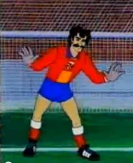 Cartoon soccer football