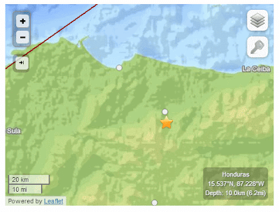 Honduras earthquake 04-10-13