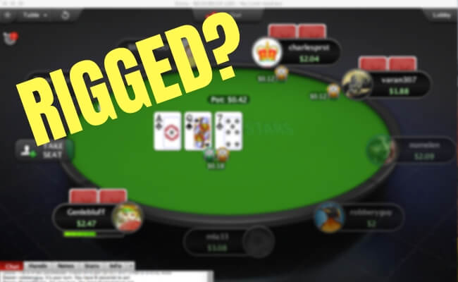 Online poker rigged