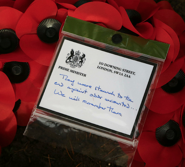 Theresa May quoted war poetry on her tribute to the fallen