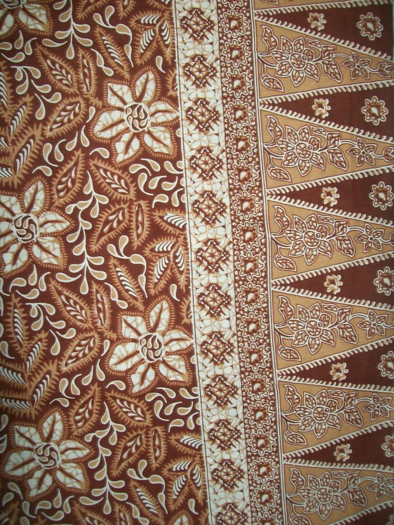 Bahan Kain Batik  Cirebon Warna Coklat