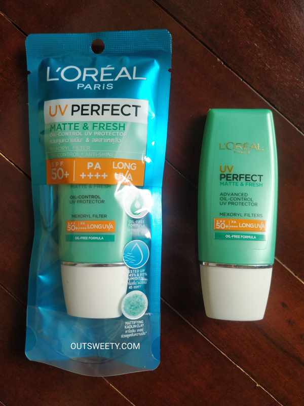 Review L'Oreal UV Perfect Matte & Fresh SPF 50 + PA ++++ Long UVA, Benarkah Finishing Matte ?