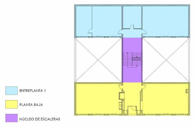 Esquema de a casa de cultura de Retuerto