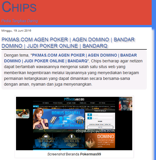 Webshot Chips Pokermas99PKMAS