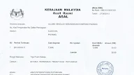 Contoh Resit Rasmi Pembayaran