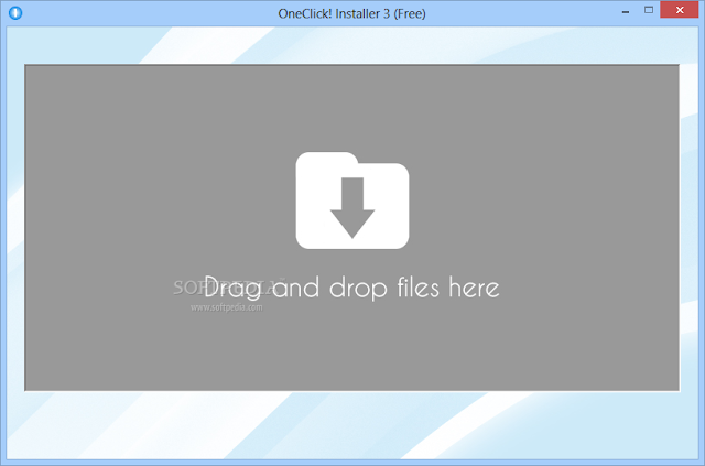  OneClick! Installer memungkinkan pengguna untuk menambahkan paket dengan drag dan drop