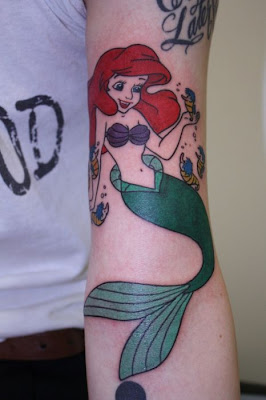 Little Marmaid Tattoo Design