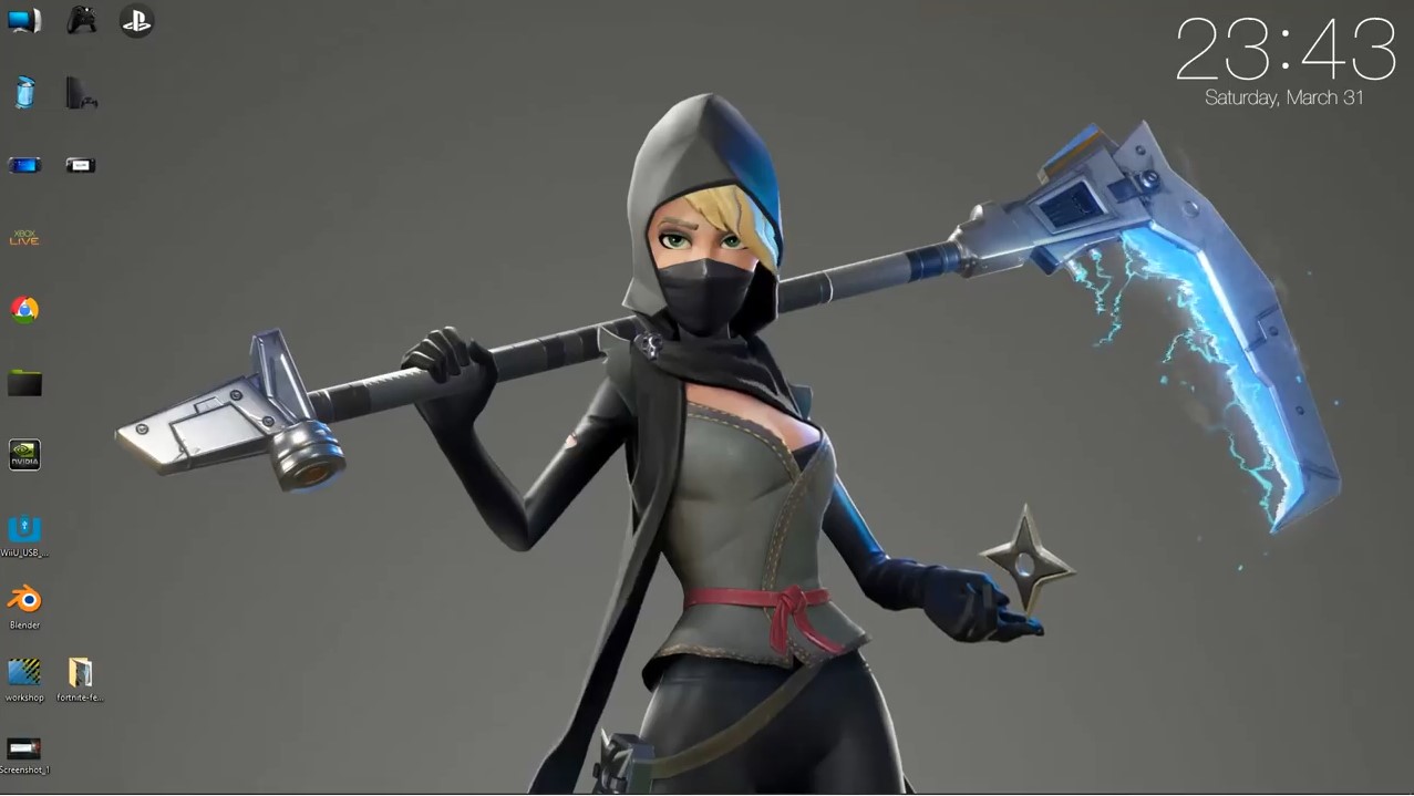 wallpaper engine fortnite female ninja live wallpaper free ...