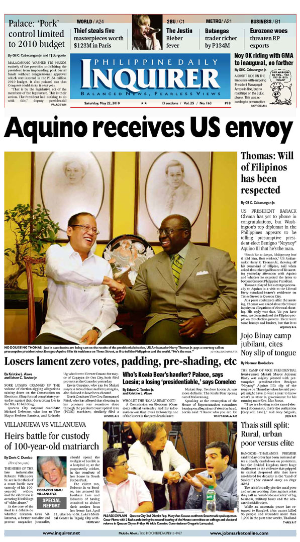 The Inquirer Front Page: May 2010