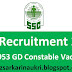 54,953 GD Constable vacancy in SSC - Last Date: 17 Sept. 2018  