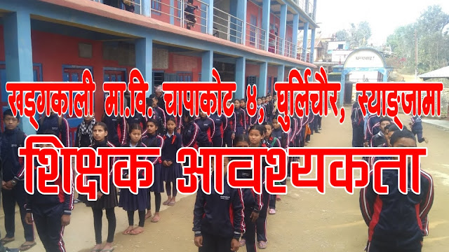 Teacher Wanted on Khadgakali Secondary School