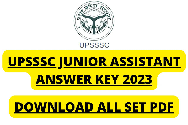 UPSSSC Junior Assistant 27 August 2023 Question Paper with Answer Key