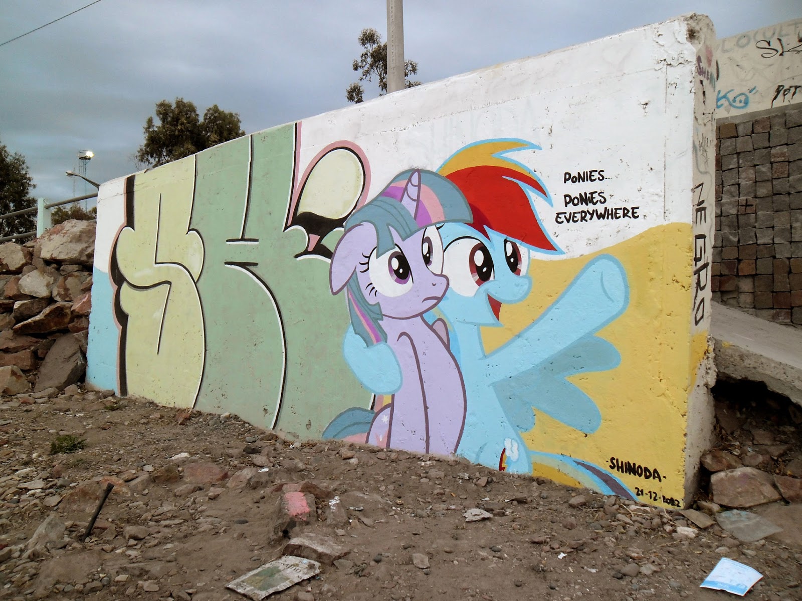 Equestria Daily Mlp Stuff Pony Graffiti Invading Argentina