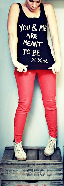 Pull&Bear red jeans