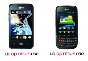 LG Optimus Pro C660 And LG Optimus HUB E510 Telkomsel Indonesia Price Specifications